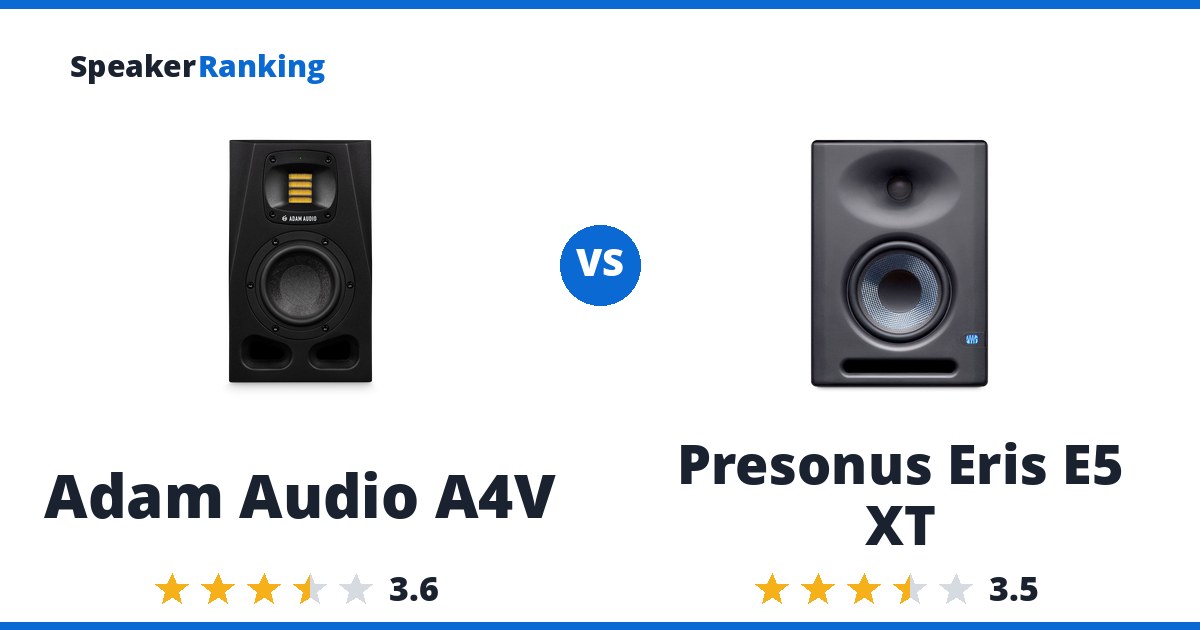 Adam Audio A4V vs Presonus Eris E5 XT