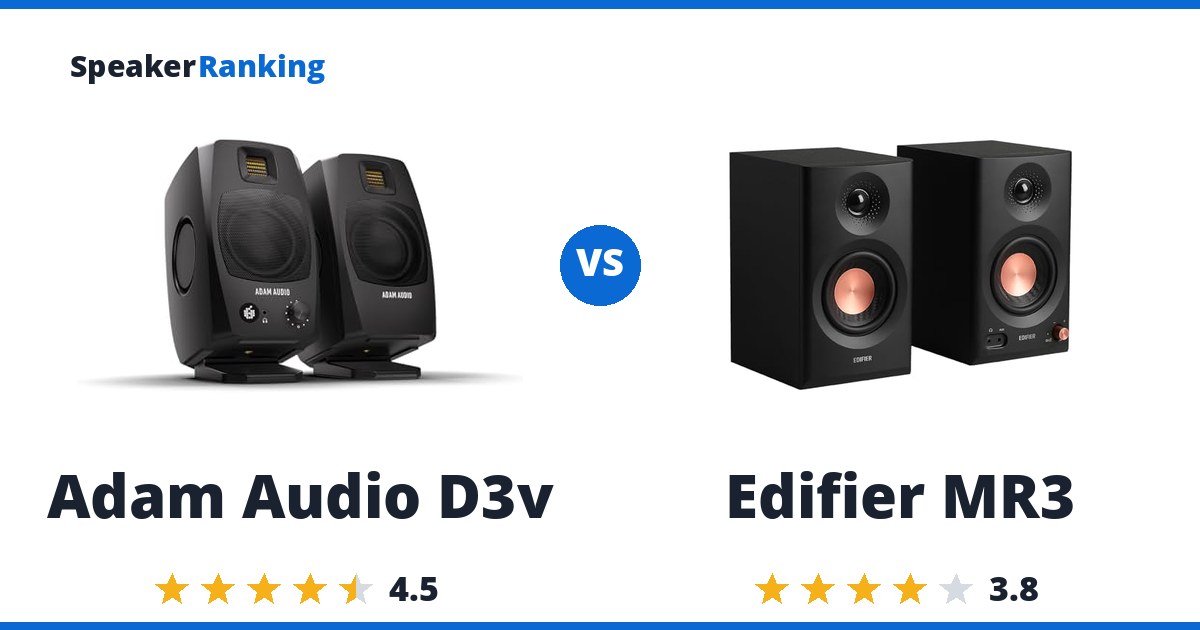 Adam Audio D3v vs Edifier MR3