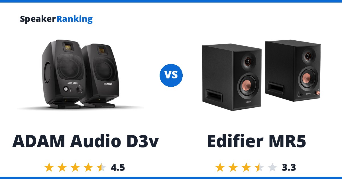 ADAM Audio D3v vs Edifier MR5