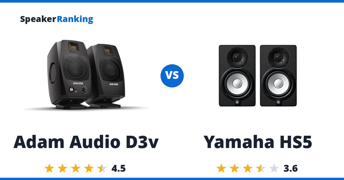 Adam Audio D3v vs Yamaha HS5