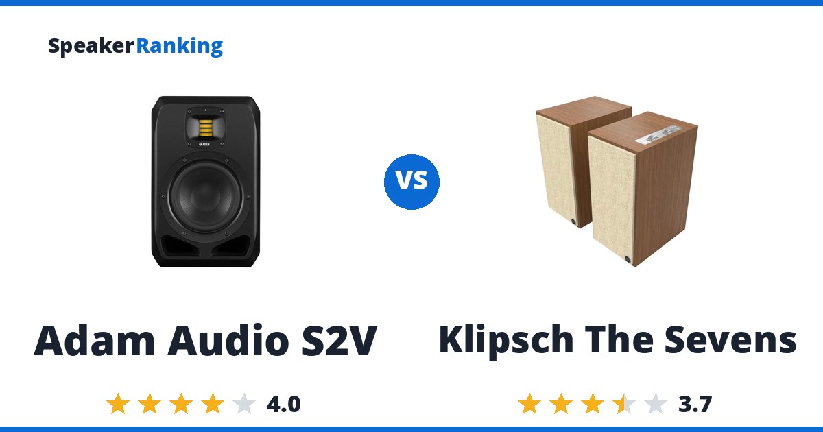 Adam Audio S2V vs Klipsch The Sevens