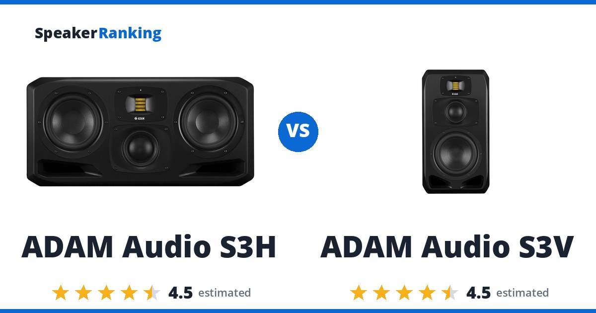 ADAM Audio S3H vs ADAM Audio S3V