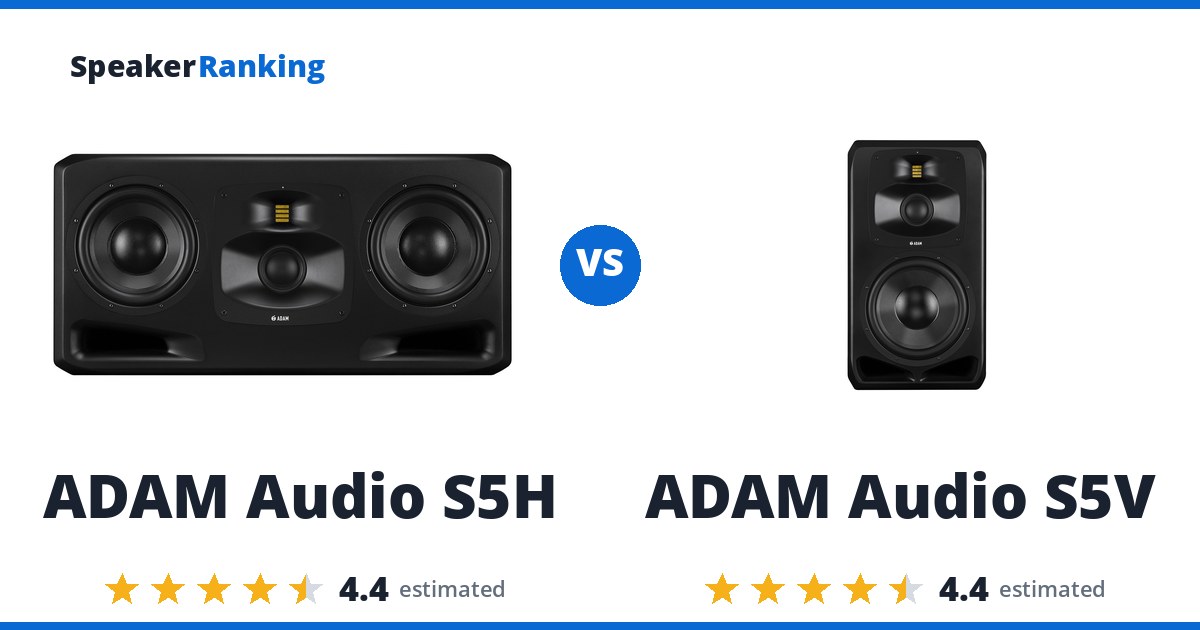 ADAM Audio S5H vs ADAM Audio S5V