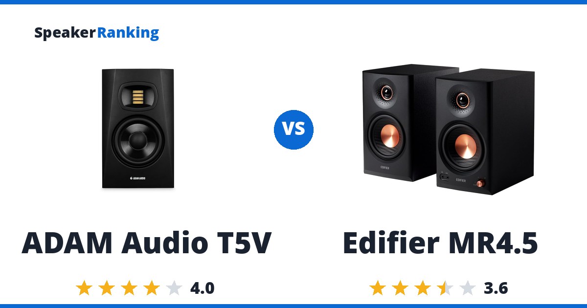 ADAM Audio T5V vs Edifier MR4.5
