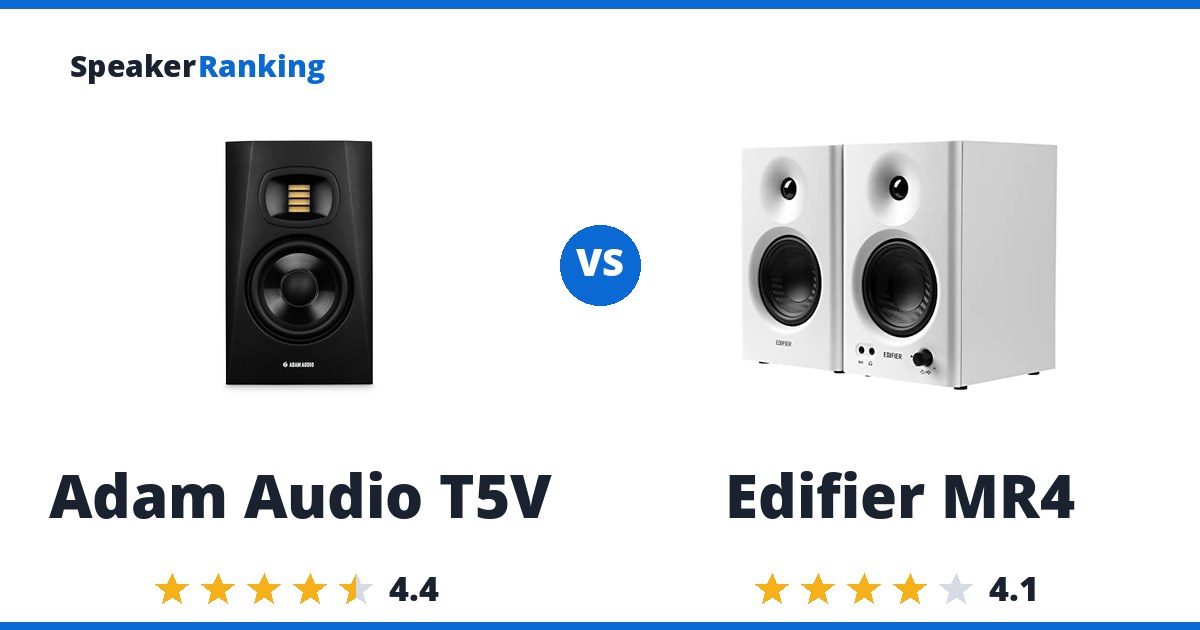 Adam Audio T5V vs Edifier MR4