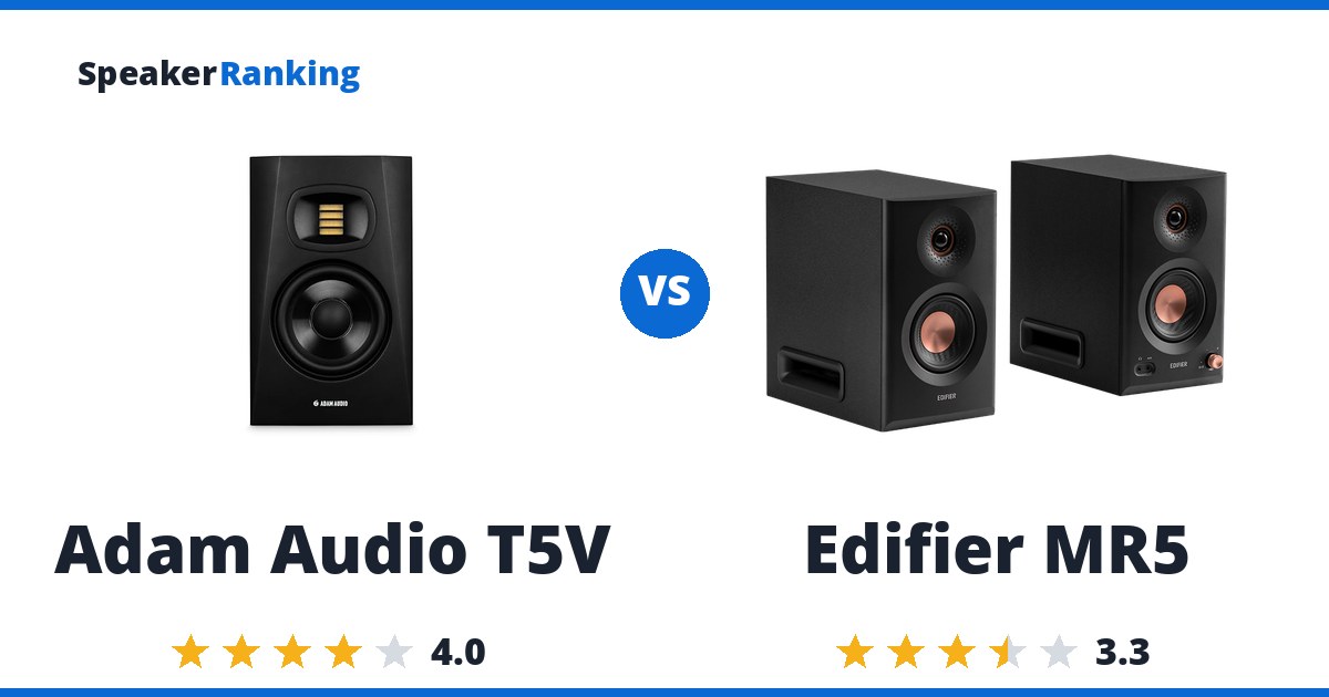 Adam Audio T5V vs Edifier MR5