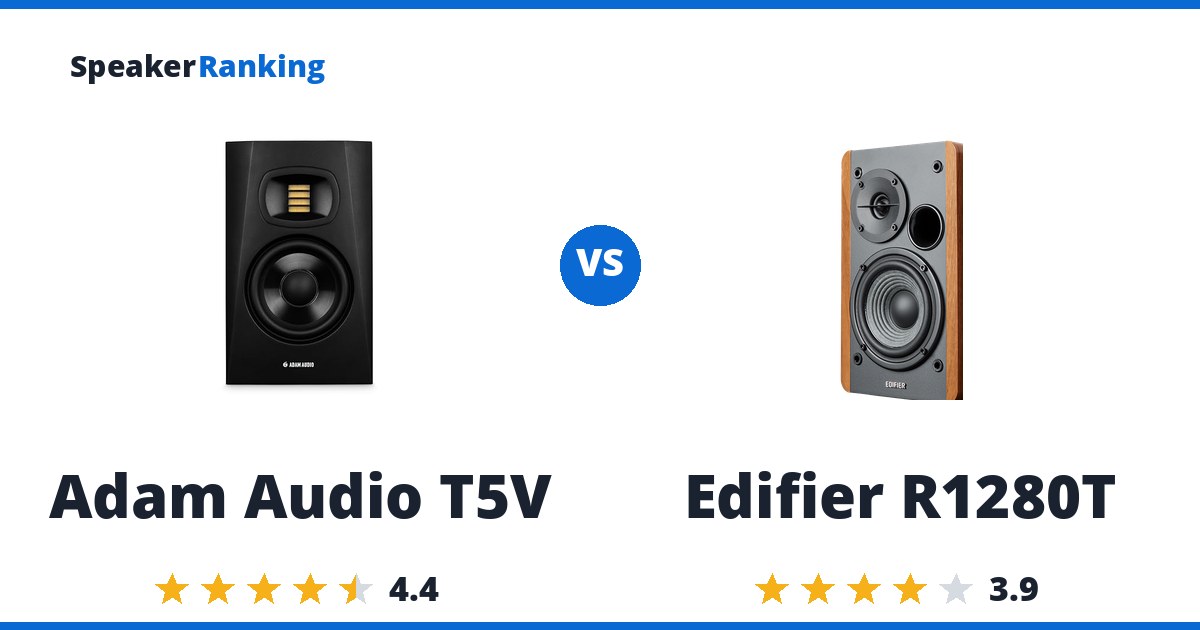 Adam Audio T5V vs Edifier R1280T