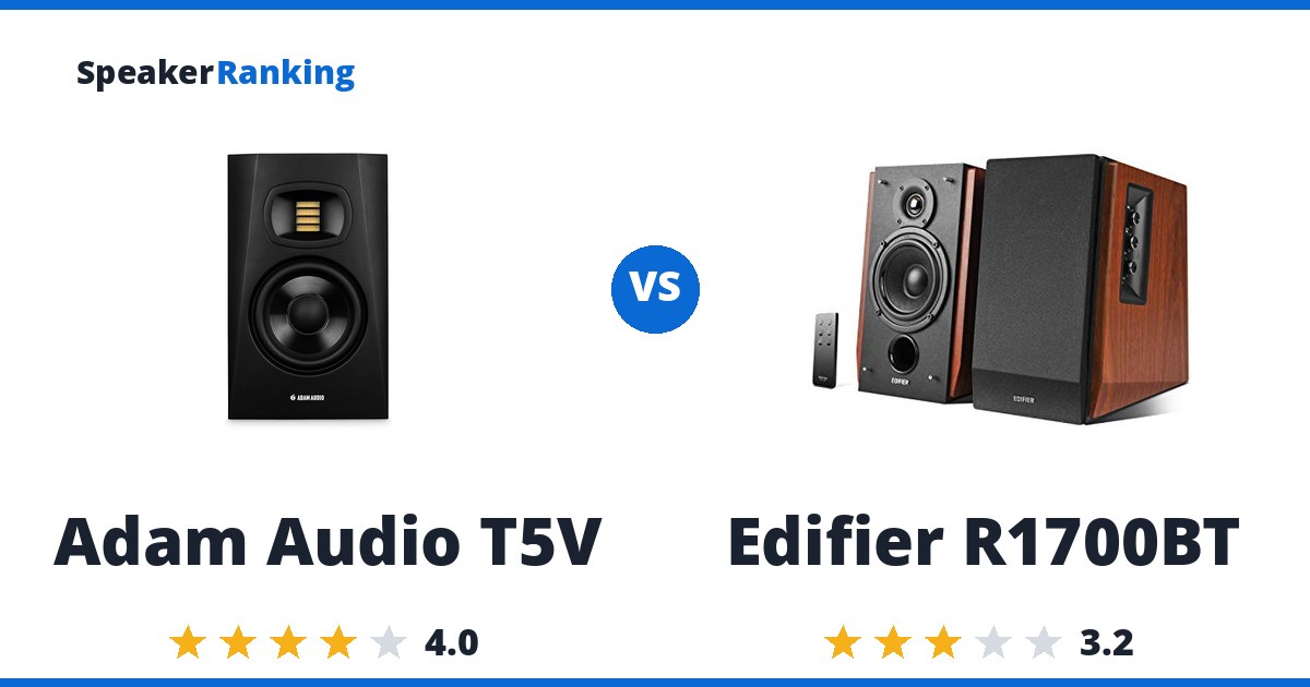 Adam Audio T5V vs Edifier R1700BT