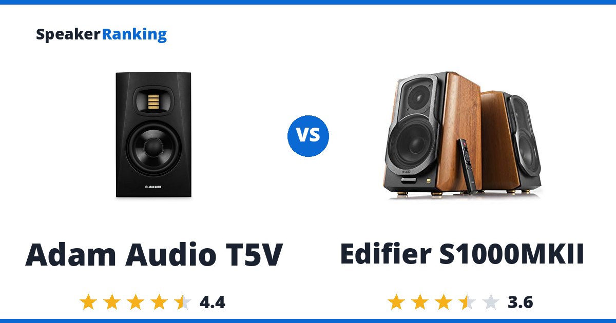 Adam Audio T5V vs Edifier S1000MKII