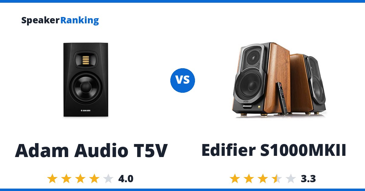 Adam Audio T5V vs Edifier S1000MKII