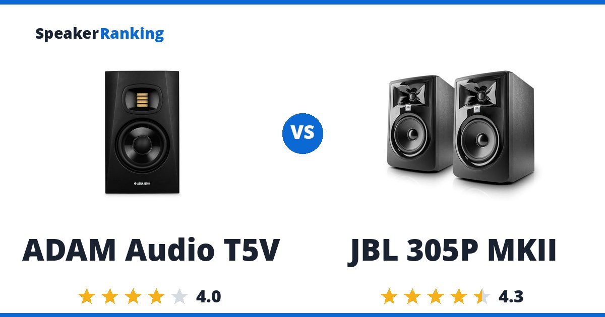 ADAM Audio T5V vs JBL 305P MKII