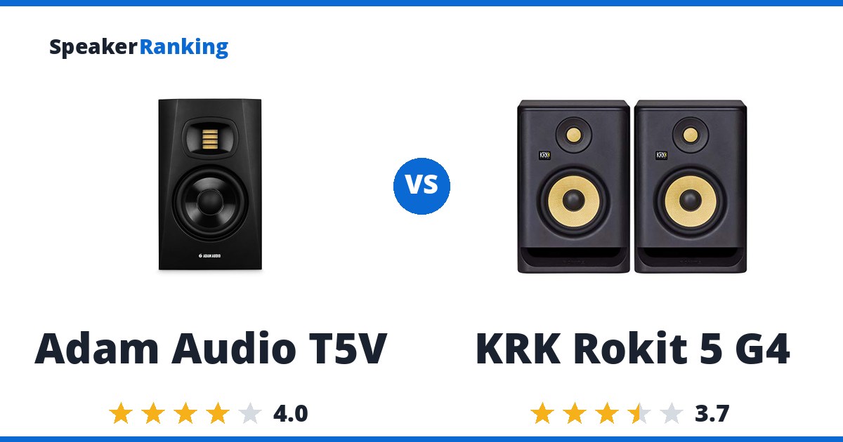 Adam Audio T5V vs KRK Rokit 5 G4