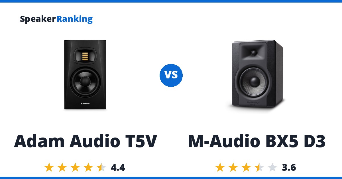 Adam Audio T5V vs M-Audio BX5 D3