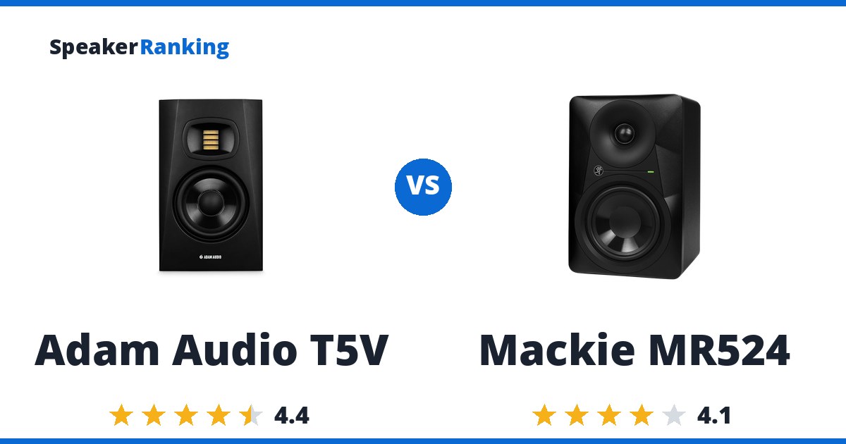 Adam Audio T5V vs Mackie MR524