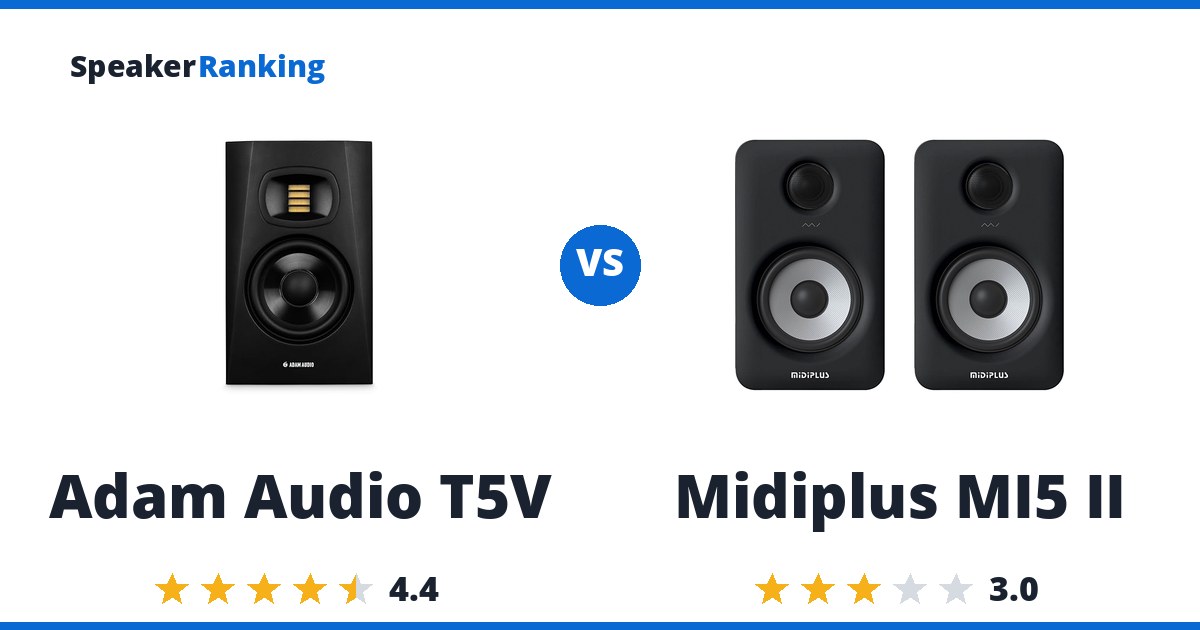 Adam Audio T5V vs Midiplus MI5 II