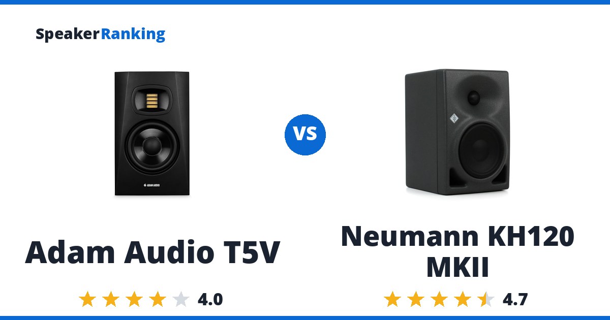 Adam Audio T5V vs Neumann KH120 MKII
