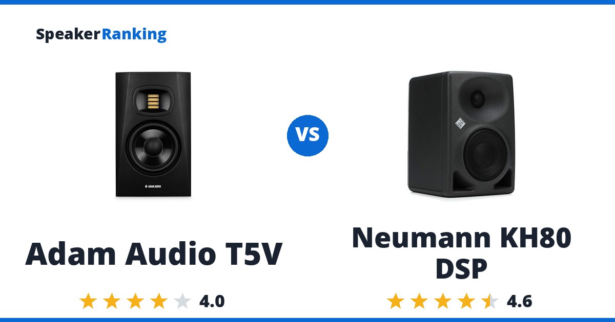 Adam Audio T5V vs Neumann KH80 DSP