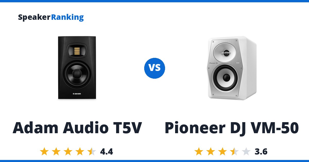 Adam Audio T5V vs Pioneer DJ VM-50
