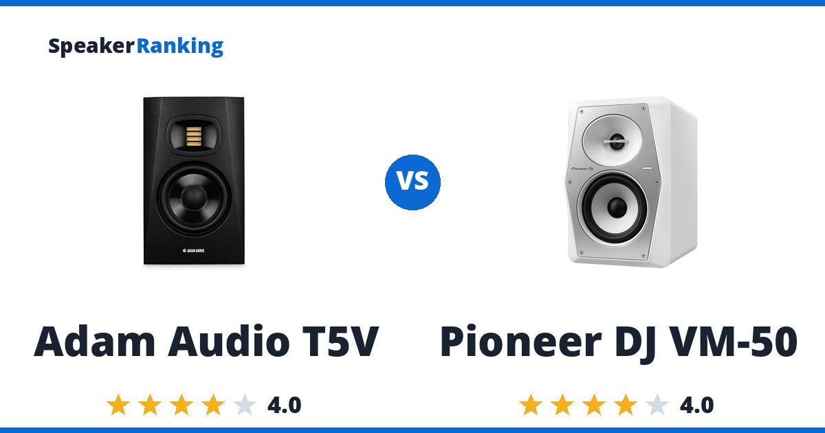 Adam Audio T5V vs Pioneer DJ VM-50
