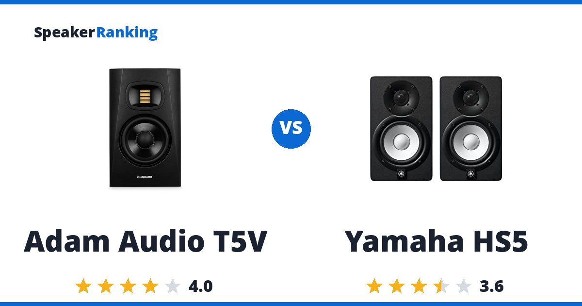 Adam Audio T5V vs Yamaha HS5