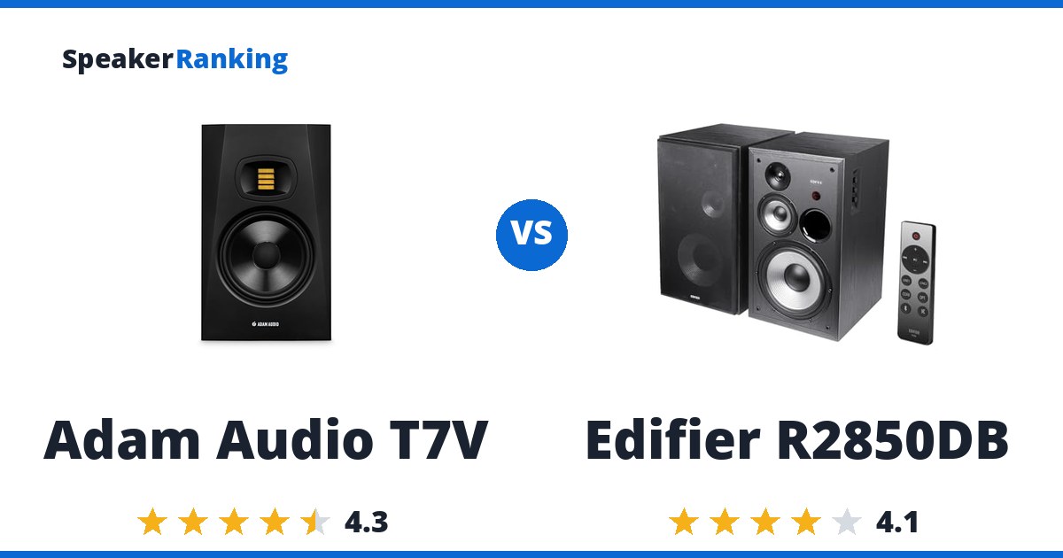 Adam Audio T7V vs Edifier R2850DB