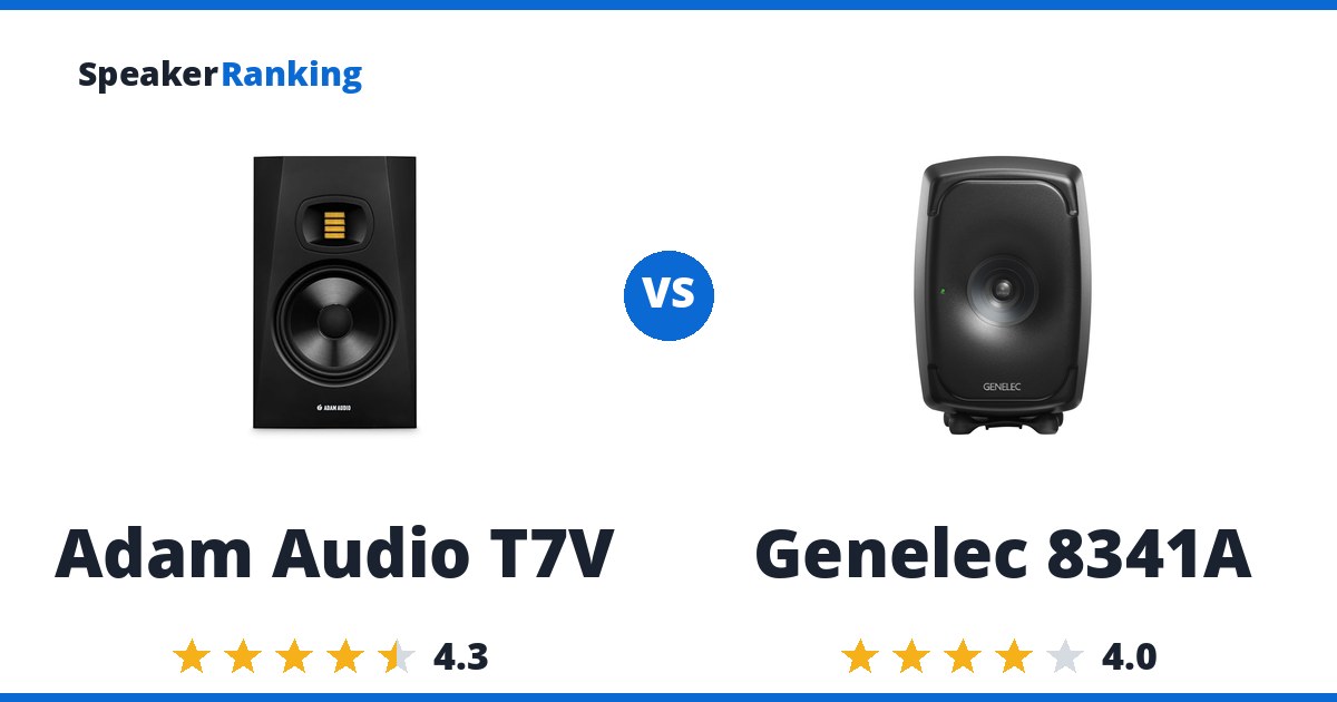 Adam Audio T7V vs Genelec 8341A