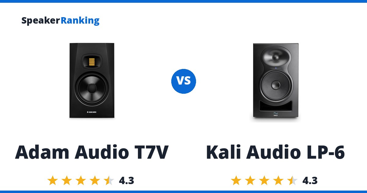 Adam Audio T7V vs Kali Audio LP-6