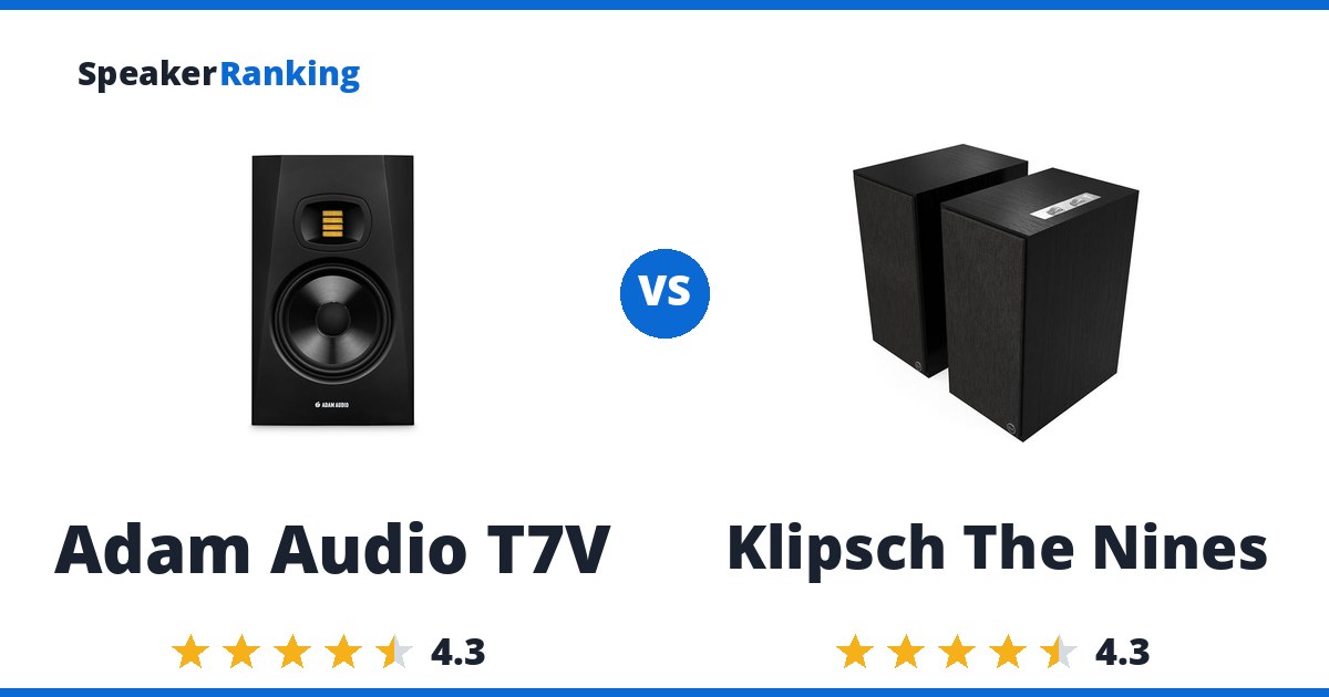 Adam Audio T7V vs Klipsch The Nines