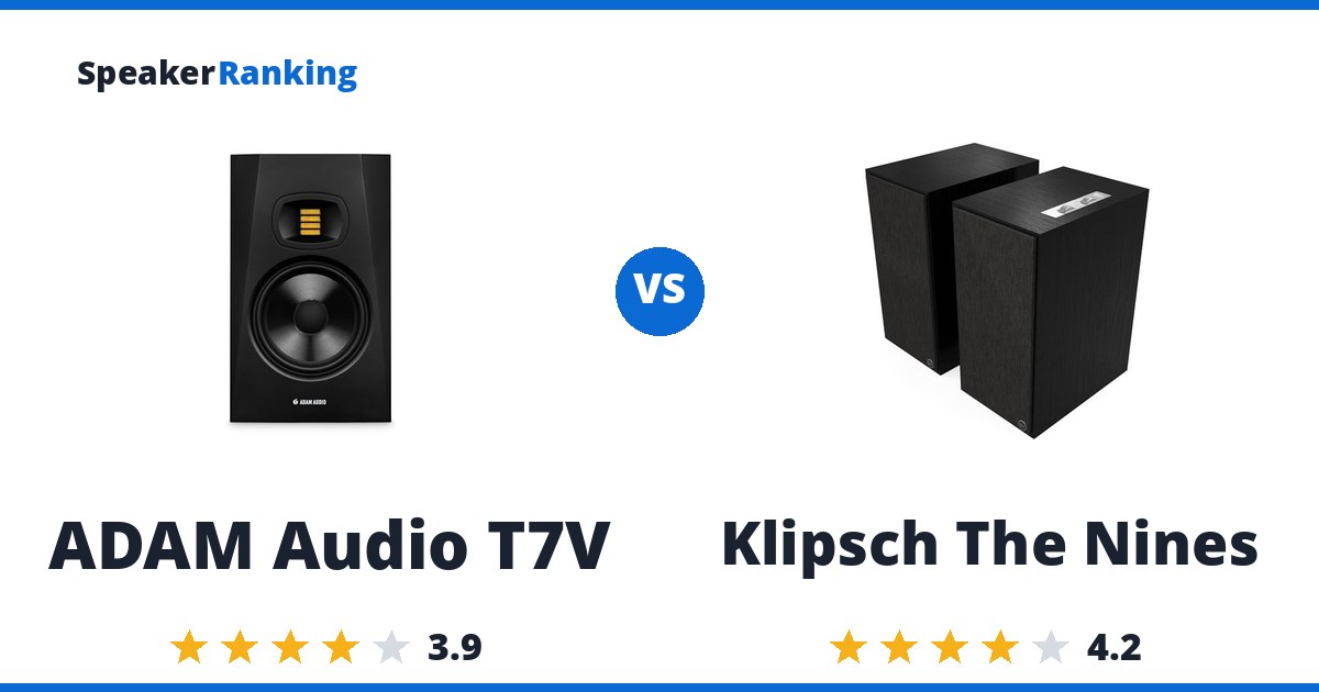 ADAM Audio T7V vs Klipsch The Nines