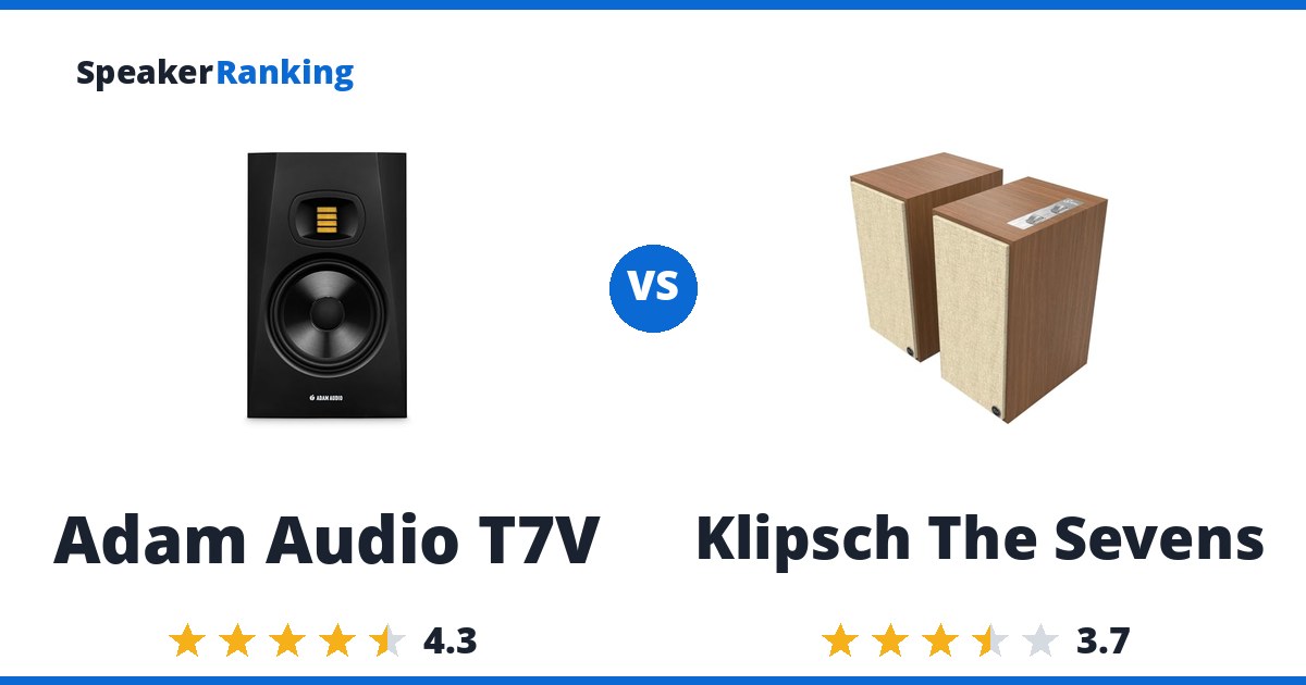 Adam Audio T7V vs Klipsch The Sevens