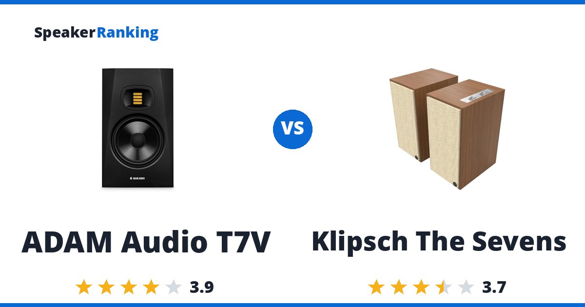 Adam Audio T7V vs Klipsch The Sevens