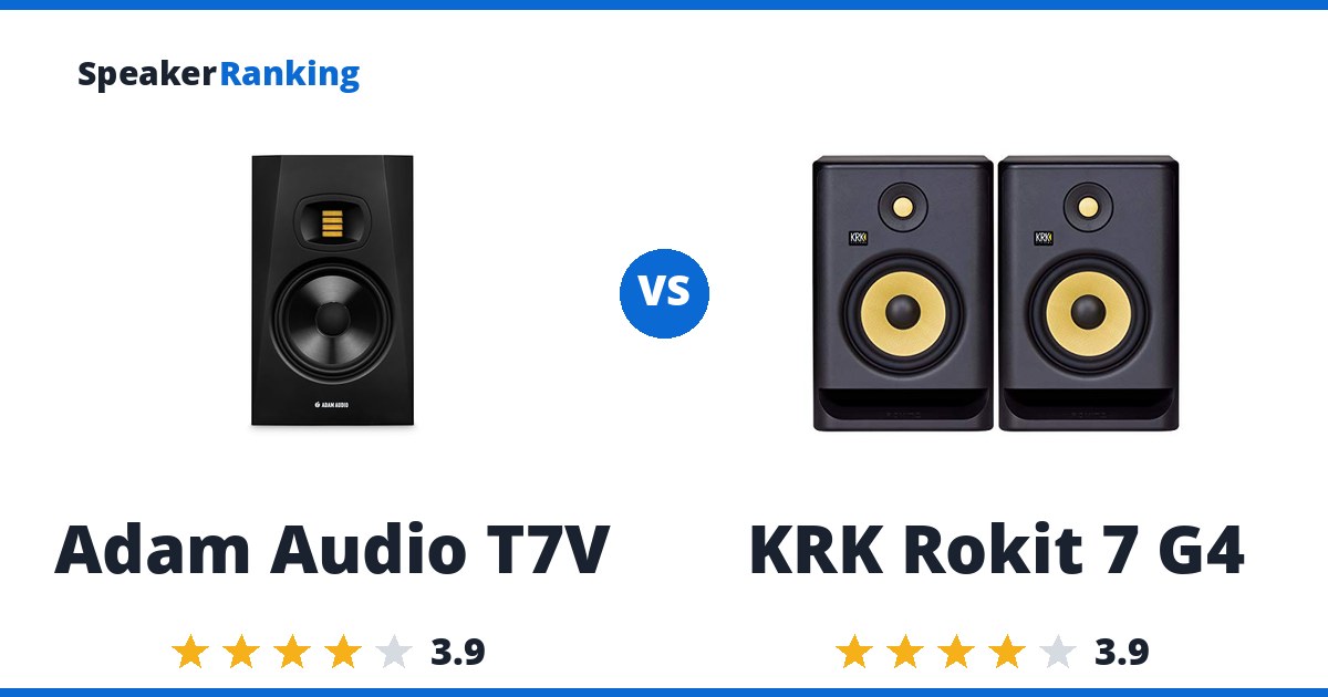 Adam Audio T7V vs KRK Rokit 7 G4