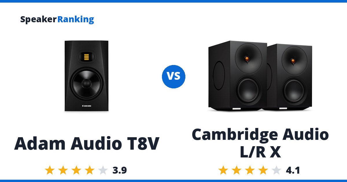Adam Audio T8V vs Cambridge Audio L/R X