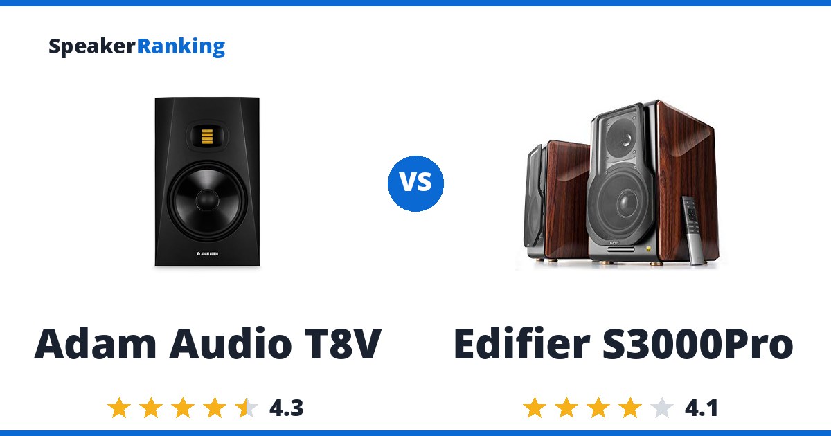Adam Audio T8V vs Edifier S3000Pro