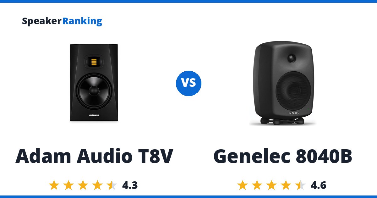 Adam Audio T8V vs Genelec 8040B