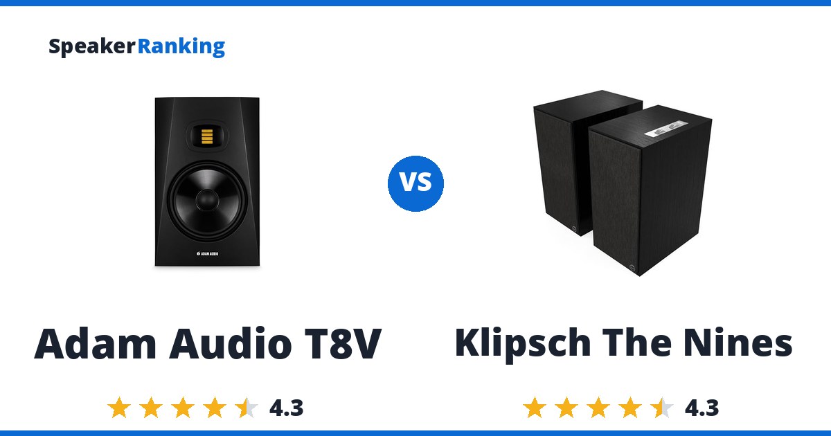 Adam Audio T8V vs Klipsch The Nines