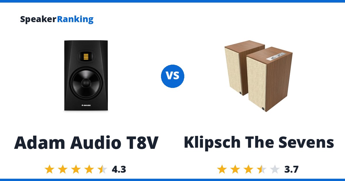 Adam Audio T8V vs Klipsch The Sevens