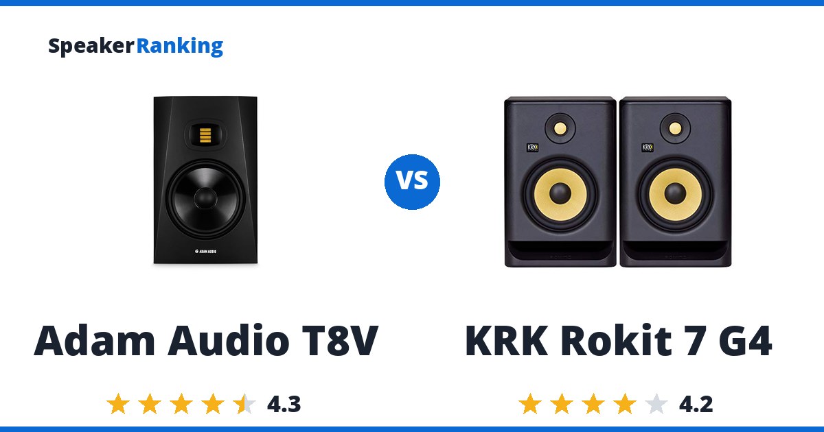 Adam Audio T8V vs KRK Rokit 7 G4