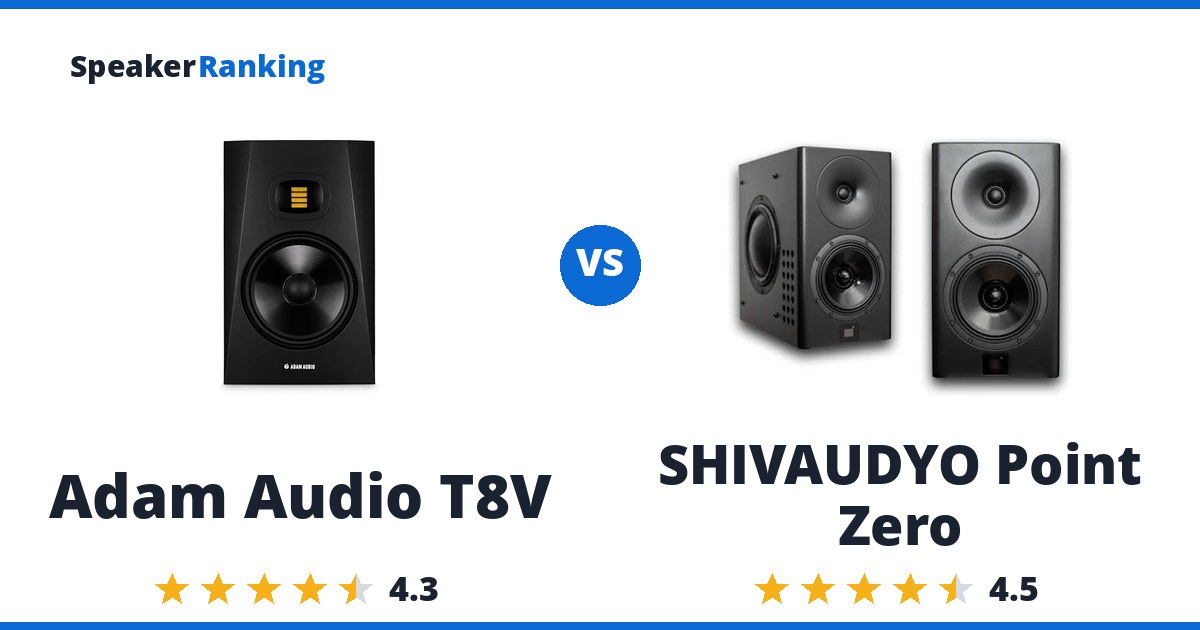 Adam Audio T8V vs SHIVAUDYO Point Zero