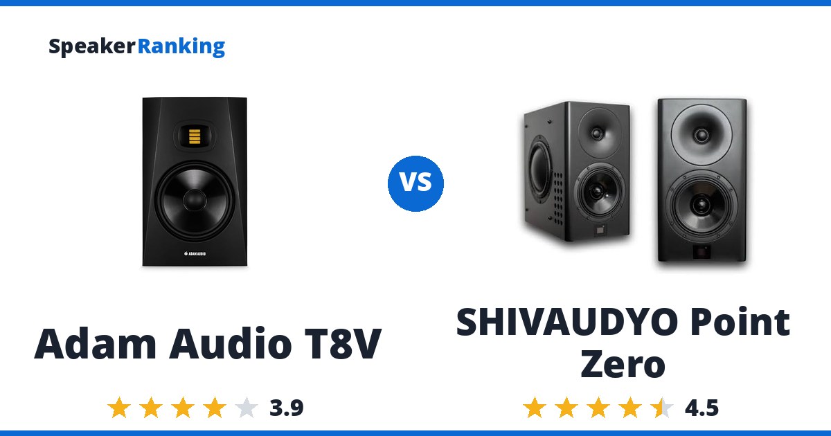 Adam Audio T8V vs SHIVAUDYO Point Zero