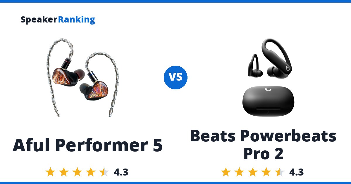 Aful Performer 5 vs Beats Powerbeats Pro 2