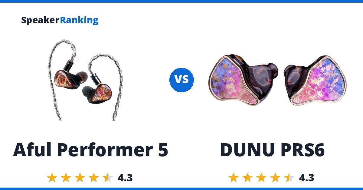 Aful Performer 5 vs DUNU PRS6