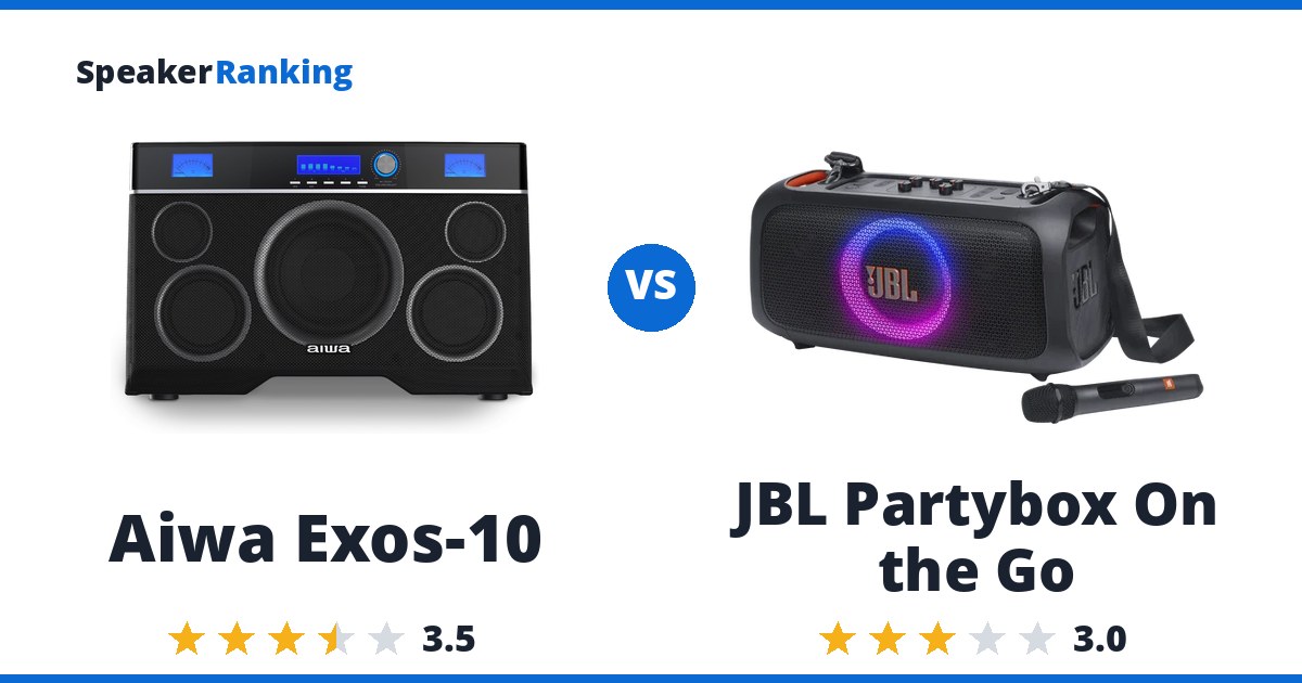 Aiwa Exos-10 vs JBL Partybox On the Go