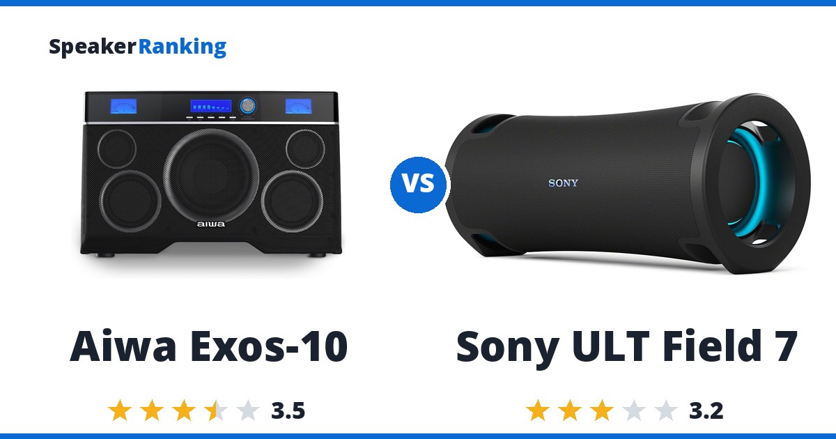 Aiwa Exos-10 vs Sony ULT Field 7