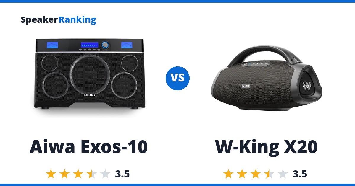 Aiwa Exos-10 vs W-King X20