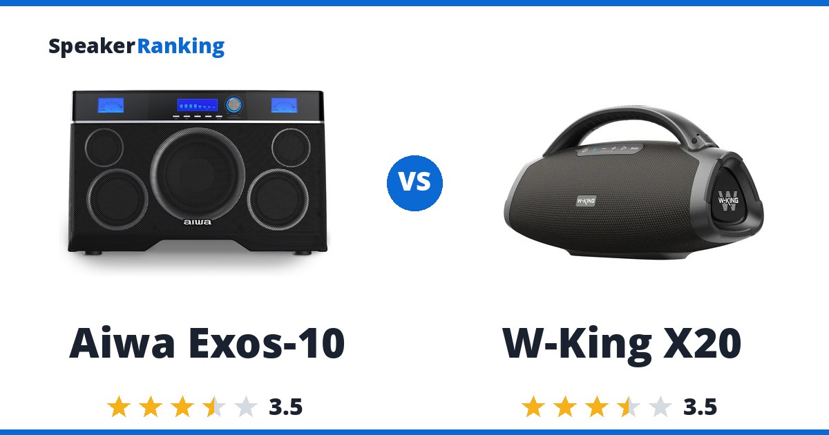 Aiwa Exos-10 vs W-King X20