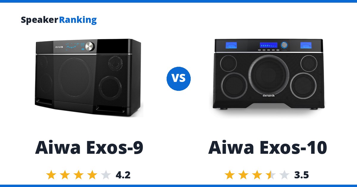 Aiwa Exos-9 vs Aiwa Exos-10