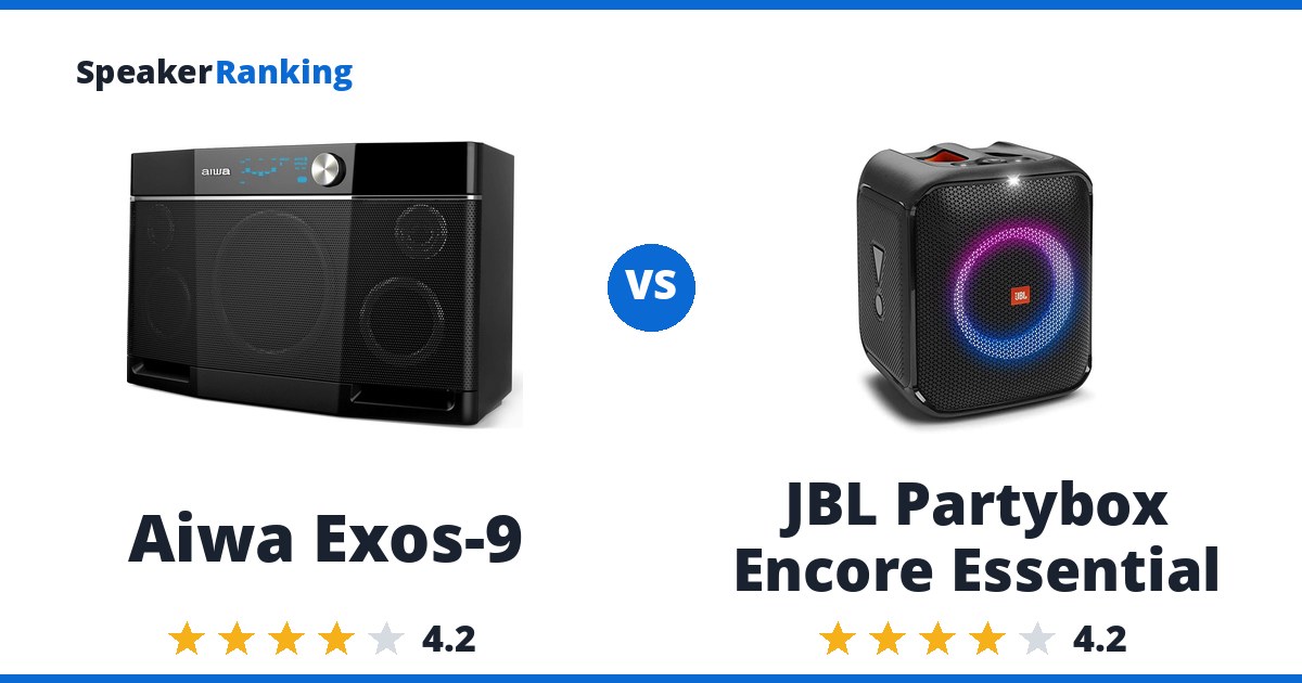 Aiwa Exos-9 vs JBL Partybox Encore Essential