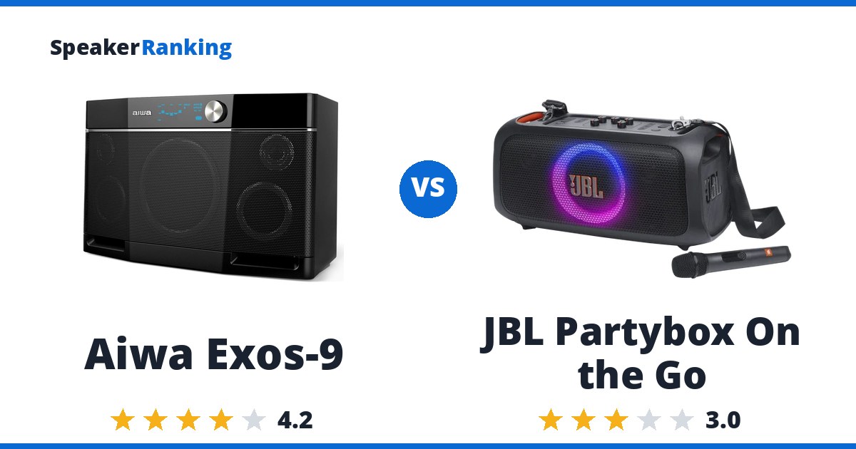 Aiwa Exos-9 vs JBL Partybox On the Go