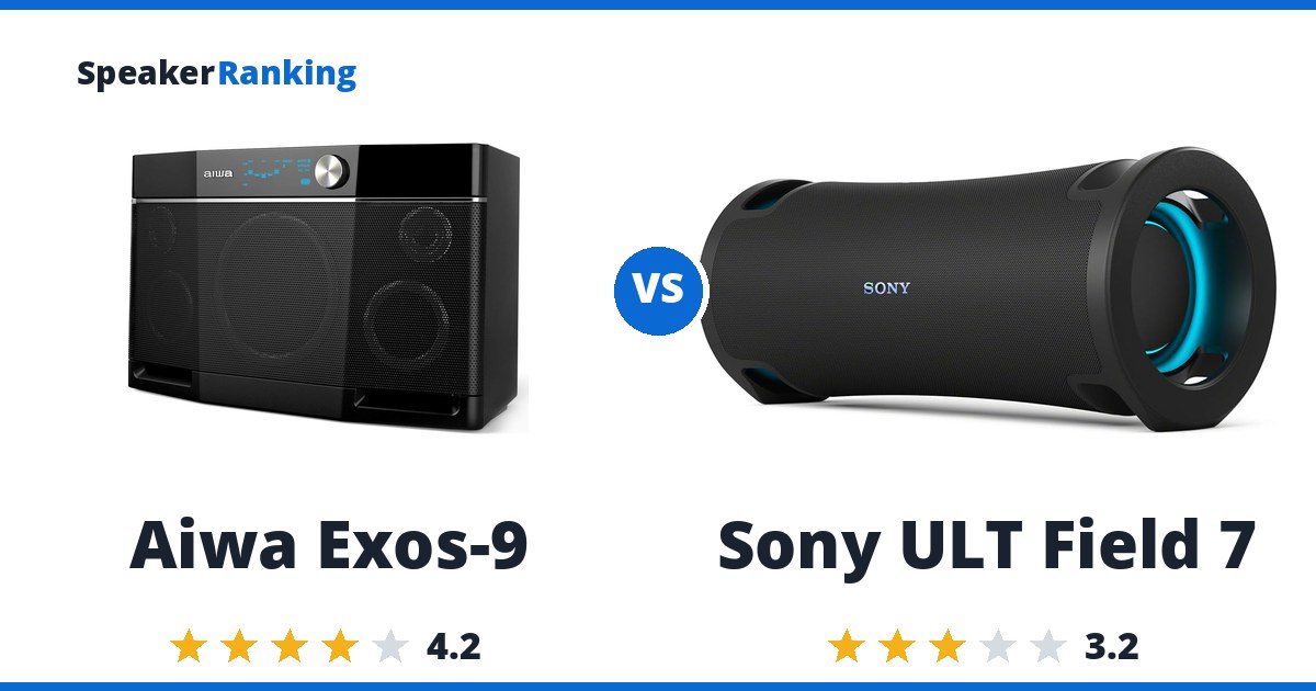 Aiwa Exos-9 vs Sony ULT Field 7